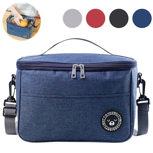 Large Insulated Lunch Bag Adult Kids Men Thermal Cool Hot Food Storage Tote Box