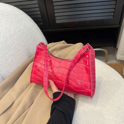 Price 1.15
USD - Weight 190g Embossed Underarm Stone Pattern Candy Color Shoulder Bag