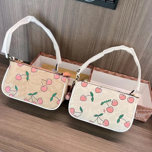 Price -5.31 USD, Weight 520g Cherry Pendant Underarm Printed Women's Shoulder Messenger Bag