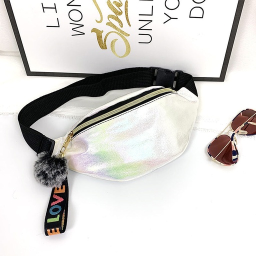 price 1.16usd weight 90g Cool Sequins Printing Waist Bag For Woman Fashion Girls Shoulder Belt Bags Kids Waist Packs Glitter Phone Pouch