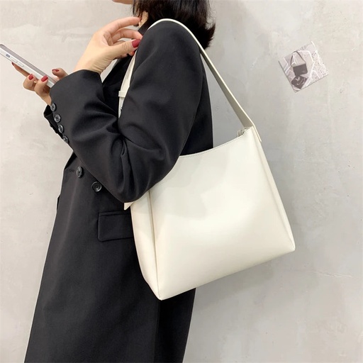 Leder-Shopper-Tasche für Damen – Elegante Schultertasche mit großer Kapazität