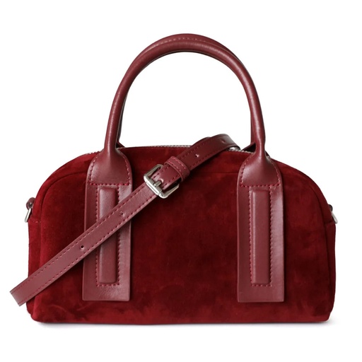 2024 Fashionable Suede Women Bag Retro Frosted Real Leather Armpit Shoulder Bag Lady Red Handbag Trendy Crossbody Messenger Bags