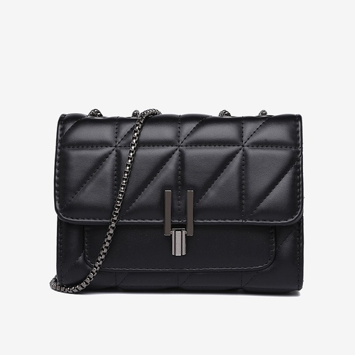 Small Square Bag for Women PU New Small Fragrant Wind Ling Grid Chain Bag