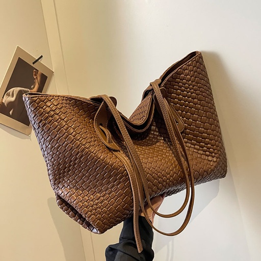 High end versatile commuting large capacity bag for women 2024 new solid color underarm casual one shoulder tote bag large bag