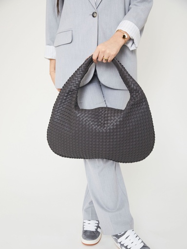 Everyday Leather Bag  Grey