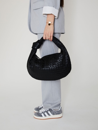 Medium Everyday Leather Bag Black