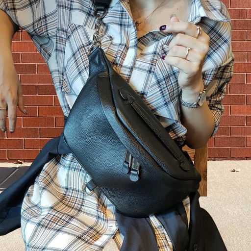 European Station Bag Women's 2023 New Leisure Chest Bag Simple and Versatile Crossbody Bag Top Layer Cowhide Soft Bounce Bag Genuine Leather