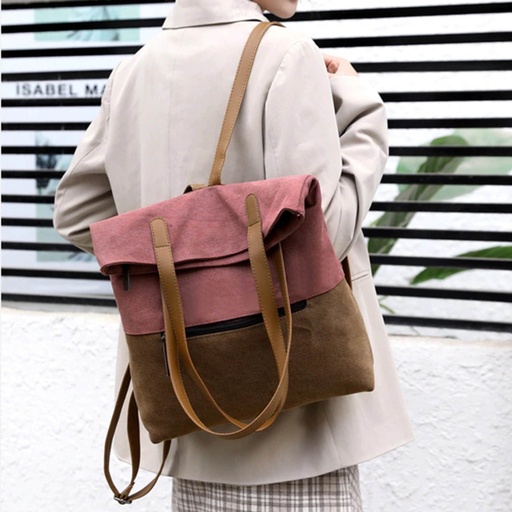 Canvas women's bag leisure travel backpack women's handbag shoulder bag backpack
